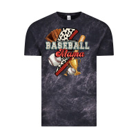 Cloud Black baseball mama Vintage Tee - FaDigitalArtStudio