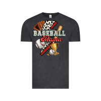 Vintage Black baseball mama Vintage Tee - FaDigitalArtStudio