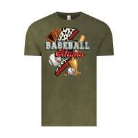 Vintage Olive baseball mama Vintage Tee - FaDigitalArtStudio