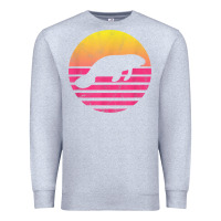 Heather Grey classic manatee gift t shirt Premium Sweatshirt - linhVisuals