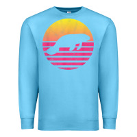 Ocean Blue classic manatee gift t shirt Premium Sweatshirt - linhVisuals