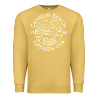 Antique Gold cannon beach 1956 oregon clatsop sweatshirt Premium Sweatshirt - linhVisuals