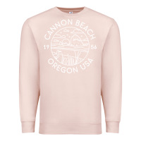 Pale Pink cannon beach 1956 oregon clatsop sweatshirt Premium Sweatshirt - linhVisuals