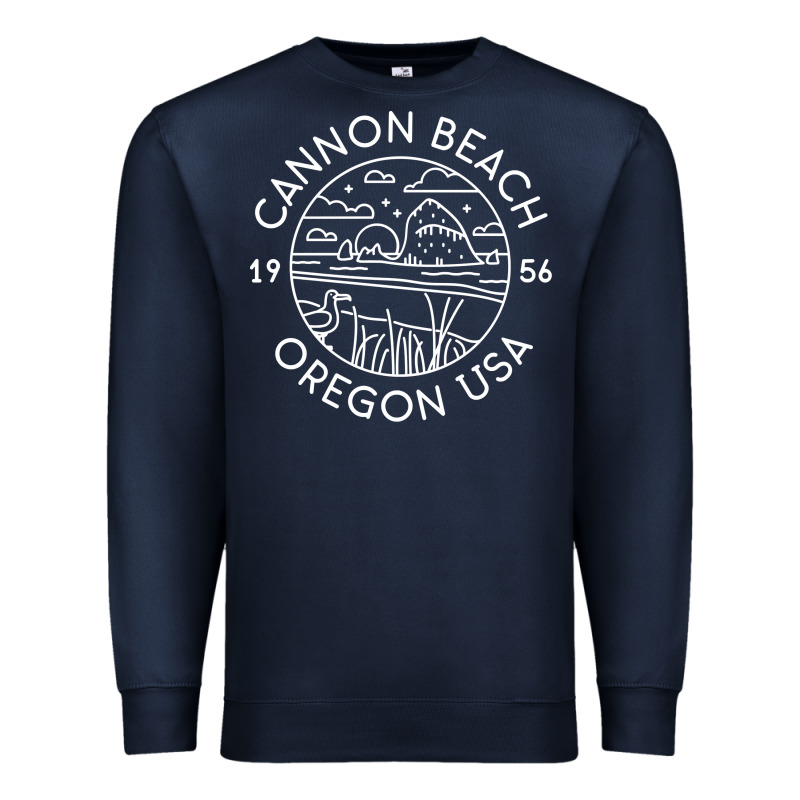 Cannon Beach 1956 Oregon Clatsop Sweatshirt Premium Sweatshirt by linhVisuals | Teevron