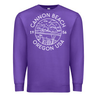 Purple cannon beach 1956 oregon clatsop sweatshirt Premium Sweatshirt - linhVisuals