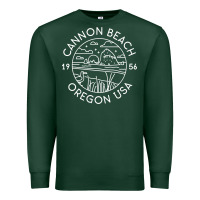 Sports Green cannon beach 1956 oregon clatsop sweatshirt Premium Sweatshirt - linhVisuals