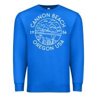 True Royal cannon beach 1956 oregon clatsop sweatshirt Premium Sweatshirt - linhVisuals