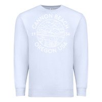 White cannon beach 1956 oregon clatsop sweatshirt Premium Sweatshirt - linhVisuals