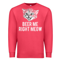 Cardinal beer me right meow Premium Sweatshirt - linhVisuals