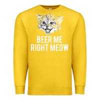 Lemon beer me right meow Premium Sweatshirt - linhVisuals