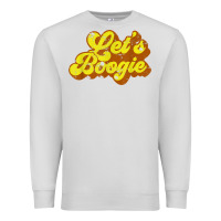 Dove Grey lets boogie shirt vintage dancing 1980s disco themed party t shirt Premium Sweatshirt - linhVisuals