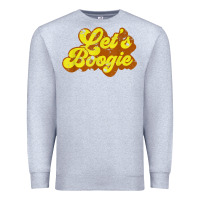Heather Grey lets boogie shirt vintage dancing 1980s disco themed party t shirt Premium Sweatshirt - linhVisuals