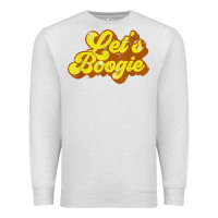 Oatmeal Heather lets boogie shirt vintage dancing 1980s disco themed party t shirt Premium Sweatshirt - linhVisuals