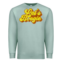 Seafoam lets boogie shirt vintage dancing 1980s disco themed party t shirt Premium Sweatshirt - linhVisuals