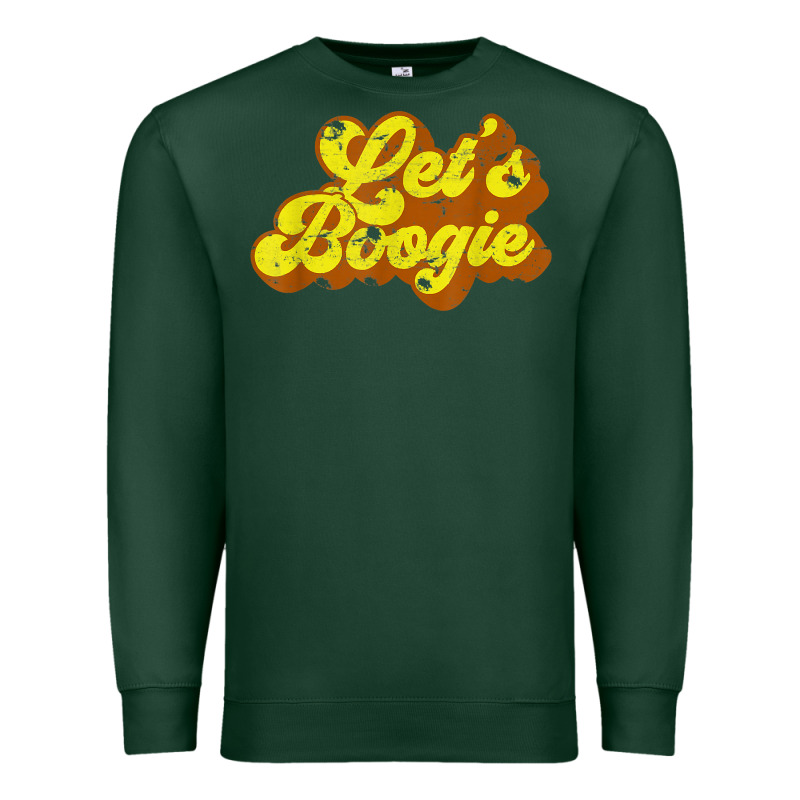 Lets Boogie Shirt Vintage Dancing 1980s Disco Themed Party T Shirt Premium Sweatshirt by linhVisuals | Teevron