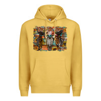 Antique Gold cant be tamed Premium Hoodie - RacoonDesign