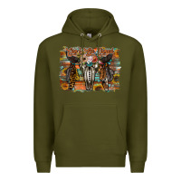 Army Green cant be tamed Premium Hoodie - RacoonDesign