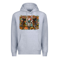 Heather Grey cant be tamed Premium Hoodie - RacoonDesign