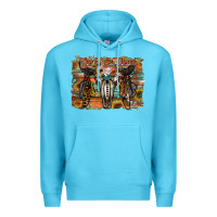 Ocean Blue cant be tamed Premium Hoodie - RacoonDesign