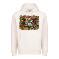 Pale Pink cant be tamed Premium Hoodie - RacoonDesign