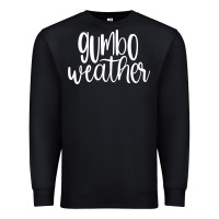Black gumbo weather season in louisiana acadiana cajun lifestyle sweatshirt Premium Sweatshirt - linhVisuals