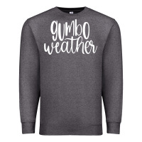 Charcoal Heather gumbo weather season in louisiana acadiana cajun lifestyle sweatshirt Premium Sweatshirt - linhVisuals