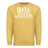 Antique Gold gumbo weather season in louisiana acadiana cajun lifestyle sweatshirt Premium Sweatshirt - linhVisuals