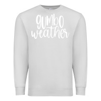 Dove Grey gumbo weather season in louisiana acadiana cajun lifestyle sweatshirt Premium Sweatshirt - linhVisuals