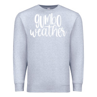 Heather Grey gumbo weather season in louisiana acadiana cajun lifestyle sweatshirt Premium Sweatshirt - linhVisuals