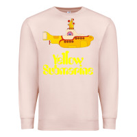 Pale Pink Yellow Submarine Premium Sweatshirt - linhVisuals