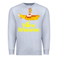 Heather Grey Yellow Submarine Premium Sweatshirt - linhVisuals