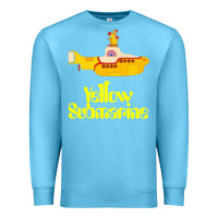 Ocean Blue Yellow Submarine Premium Sweatshirt - linhVisuals