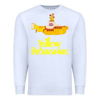 White Yellow Submarine Premium Sweatshirt - linhVisuals
