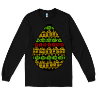 Black african masks teardrop Long Sleeve Tee - BundleAndBundleShop