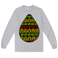 Moon Dust african masks teardrop Long Sleeve Tee - BundleAndBundleShop
