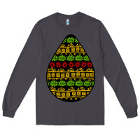 Smoke african masks teardrop Long Sleeve Tee - BundleAndBundleShop