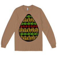 African Masks Teardrop Long Sleeve Tee | Teevron