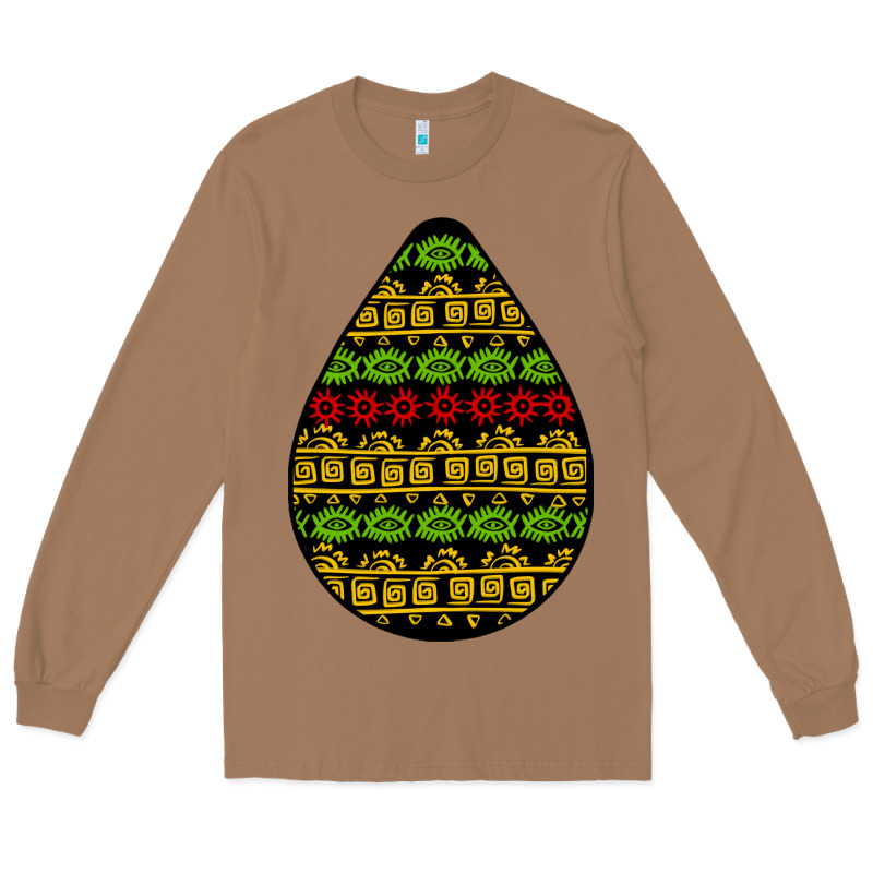 African Masks Teardrop Long Sleeve Tee by BundleAndBundleShop | Teevron