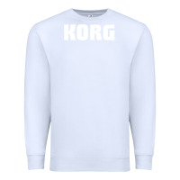 White Korg Keyboard Premium Sweatshirt - linhVisuals
