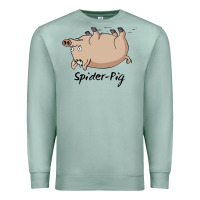 Seafoam spider pig Premium Sweatshirt - linhVisuals