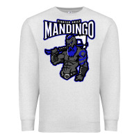 Oatmeal Heather mandingo fighter chief, liberian superhero, african ancestry premium t Premium Sweatshirt - linhVisuals