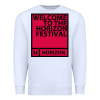 White Horizon Festival Premium Sweatshirt - linhVisuals