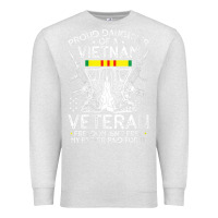 Oatmeal Heather womens proud daughter of a vietnam veteran freedom isn't free v neck t Premium Sweatshirt - linhVisuals
