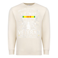 Sandshell womens proud daughter of a vietnam veteran freedom isn't free v neck t Premium Sweatshirt - linhVisuals