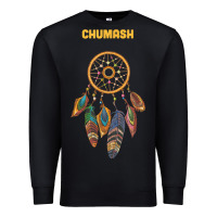 Black chumash tribe native american indian vintage dream catcher t shirt Premium Sweatshirt - linhVisuals