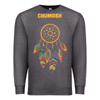 Charcoal Heather chumash tribe native american indian vintage dream catcher t shirt Premium Sweatshirt - linhVisuals