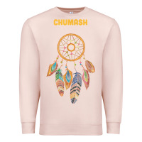 Pale Pink chumash tribe native american indian vintage dream catcher t shirt Premium Sweatshirt - linhVisuals
