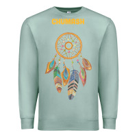 Seafoam chumash tribe native american indian vintage dream catcher t shirt Premium Sweatshirt - linhVisuals