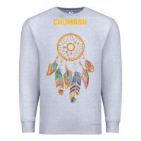 Heather Grey chumash tribe native american indian vintage dream catcher t shirt Premium Sweatshirt - linhVisuals