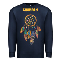 Navy chumash tribe native american indian vintage dream catcher t shirt Premium Sweatshirt - linhVisuals
